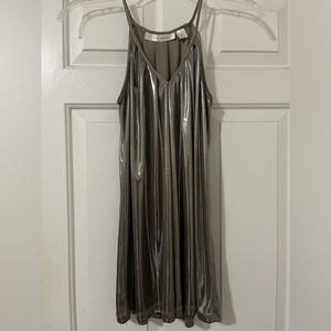 Henry Abitan metallic spaghetti strap blouse